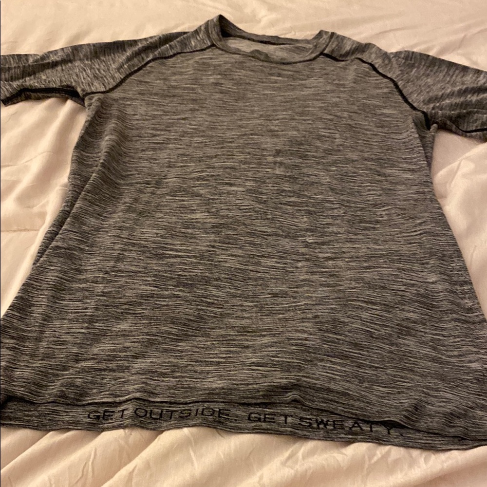lululemon athletica Kids Heather Gray Short Sleeve Tee
